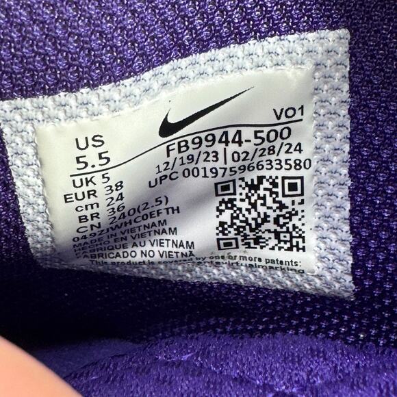 Mens 5.5 / W7 - Nike LeBron Witness 8 Purple Basketball Shoes FB9944-500 NEW - Picture 8 of 9
